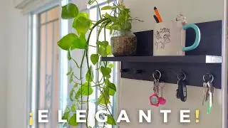 COMO HACER UNA REPISA PORTALLAVES? | ELEGANTE! PROYECTO | Proceso sencillito!