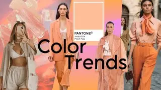 🍑Colores en tendencia para la primavera verano, combinaciones de peach fuzz/ naranja