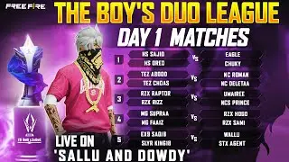 THE BOY's Duo League | CS VERSION | ROUND 1 | DAY 1 | Sallu and Dowdy