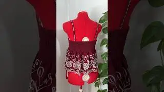 Espalda elástica en top #costuracriativa #sewing #diydecostura #tutorial #manualidades #sewinghacks