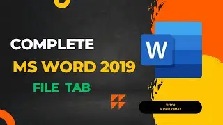 ms word file menu tutorial