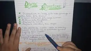 Digital Signature | Explain Step By Step Methods Of Digital Signature?