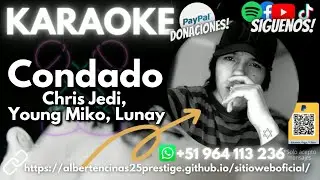 Chris Jedi, Young Miko, Lunay – Condado (INSTRUMENTAL/KARAOKE/LETRA/PISTA) I AlbertEncinas25