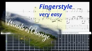 (Best Guitar Lesson) Scorpions - Wind Of Change (Fingerstyle Very easy)