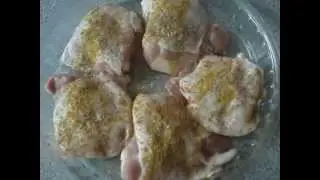 Готовим быстро в микроволновке.Куриные бедрышки.