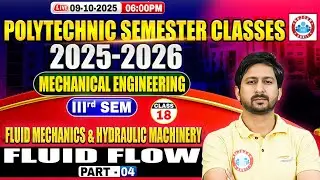 Polytechnic 3rd Semester Mechanical Engineering | FM & HM | Fluid Flow #4 | BTEUP 3rd Semester
