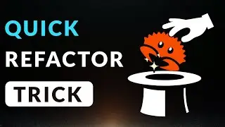 Rust Quick Refactoring Trick (Rust Programming Tips)