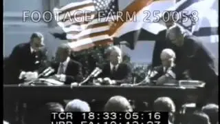 President Carter, Israel & Egypt Peace Treaty Signing 250058-06 | Footage Farm