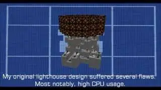 Minecraft - Revolving Redstone Lamp Lighthouse Tutorial MK2: Reducing Lag