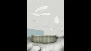 Интерьер холла БЦ. Таймлапс
