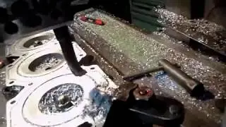 Расточка гбц лодочного мотора после сварки