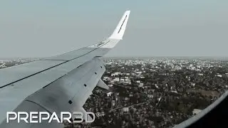 P3D V3 - PMDG 737 Dusseldorf Landing [Epic Realism]
