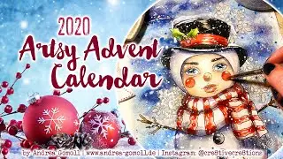 Artsy Advent Calendar 2020: Whimsical Snowman Girl
