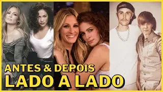 20 Famosos Posando Com Suas Versões Mais Novas PT2 | Antes e Depois Dos Famosos | ANTES E DEPOIS
