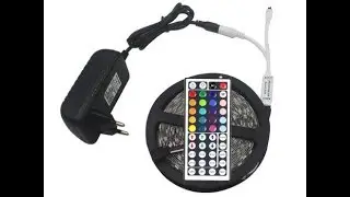 RGB Светодиодная лента 5 М 5050 SMD, ИК пульт дистанционного управления.