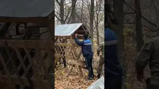 Установка кормушек солончаков для диких животных