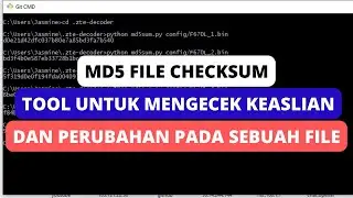 CARA MENGECEK KEASLIAN SEBUAH FILE MENGGUNAKAN MD5 CHECKSUM