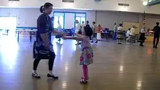 Joan Chen Chinese class - Joan and Gwen dance