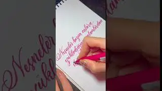 Fırça Kaligrafi | Süsleme/Flourish Yazı - Pentel Brush Sign Pen