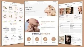 How to Make A Responsive Ecommerce Website Design Using HTML CSS and JavaScript | jewellery website