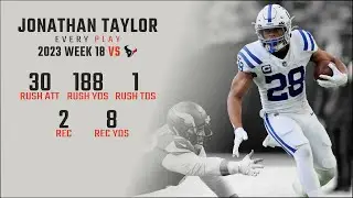 Jonathan Taylor Week 18 Replay: Every Run, Target, and Catch vs Houston Texans