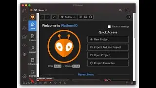 VS Code and PlatformIO For Arduino And ESP32 Development  macOS