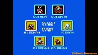 Mega Man 1 Robot Masters, Bosses and Dr. Wily battles gameplay with ending