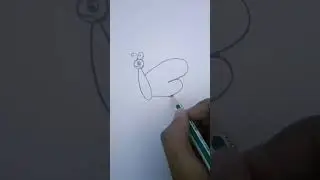 How to draw easy butterfly drawing with number 3 #drawingskill #art #artdrawing #artwork #picsart