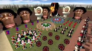 100+CRAZY Nextbots VS Toilet Army 