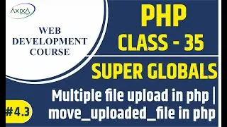 Multiple file upload in php | move_uploaded_file in php | $_FILES in php (#4.3)