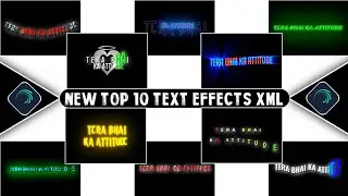 Text Animation Presets In Alight Motion | Alight Motion Text Effect XML File | Text effect presets