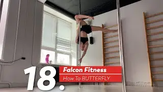 18 How to do an  BUTTERFLY - Pole tutorial / Falcon Fitness