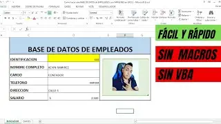 🚀 Como Hacer una BASE DE DATOS  con FOTOGRAFÍAS en EXCEL   (SIN MACROS VBA)