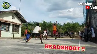 Headshot... Pertandingan Persahabatan Voli Se Cor Beton KIBANG A vs TALANG AMAN