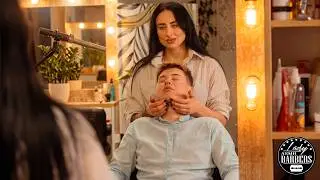 Magical Touch You Can FEEL 😳 ASMR Face Massage by Barber Lady Helen