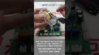 SMD Test Clips IC Test Hook Clips: Ideal for for Logic Analysers, IC Programmers, Signal Generators