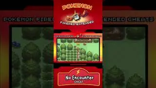 Pokemon FireRed Extended | No Encounter Cheat #shorts #gba #gaming #pokemon #romhack