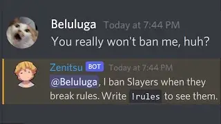 Discord Ban Speedrun against Discord Bot (91% effective)