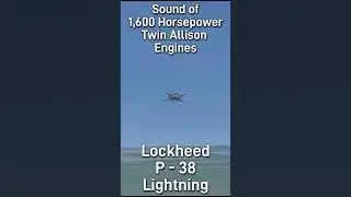 Twin Allison 1600 HP Engine Sound | P-38 Lightning