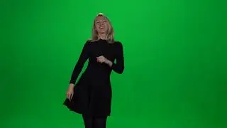 Girl Dancing Green Screen Video Effect | No Copyright Stock Video