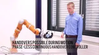 A Human-Inspired Controller for Fluid Human-Robot Handovers