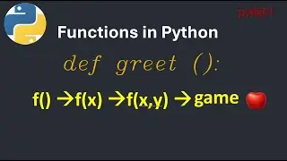 py6@1 Python Functions Explained Step by Step Arguments & Game Example