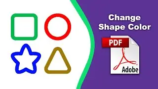 How to change a shape color in a pdf file (comment) using Adobe Acrobat Pro DC