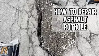 How to repair an asphalt pothole DIY video #asphalt #pothole #QPR #qualitypotholerepair