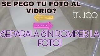 COMO QUITAR LA FOTO DEL VIDRIO DE UN MARCO,SIN ROMPERLA!!💫TRUCO //ROCIOVROCHA💕