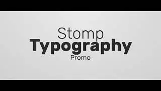 Stomp Typography Opener by pmwa | VideoHive