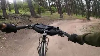 Korbin riding our Jones Plus SWB and LWB bike through the woods, fast.
