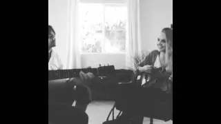 Danielle Bradbery Playing Mandolin During Song Writing Session!