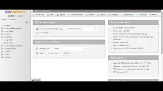 how to create database in phpmyadmin