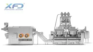 XFD Fully Automatic Popcorn Production Line and Stand-Up Pouch Packing Line